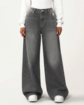 Tricia | Wide-Leg Jeans with Distressed Detail