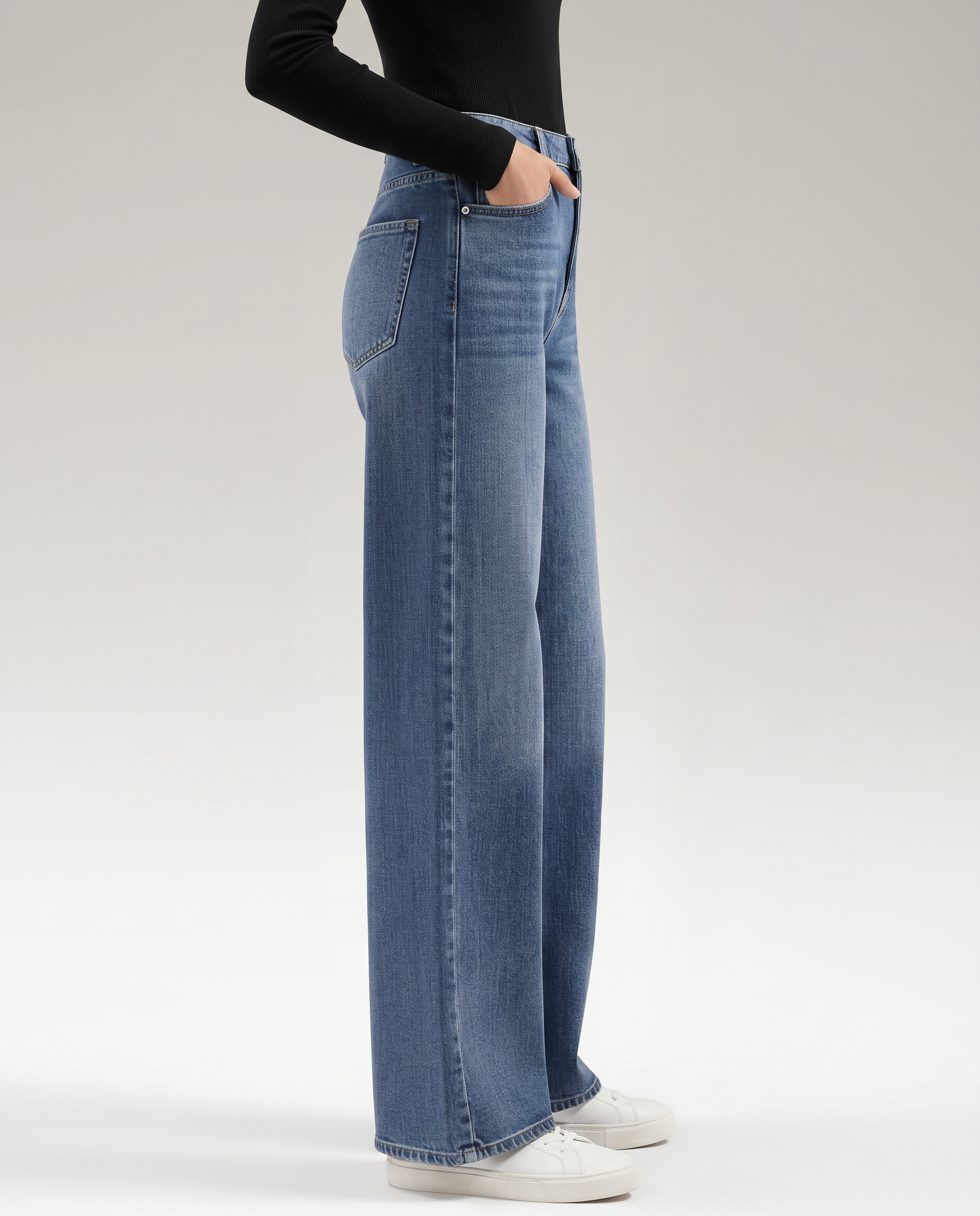 Celia | Wide-Leg Jeans with Belt Loops