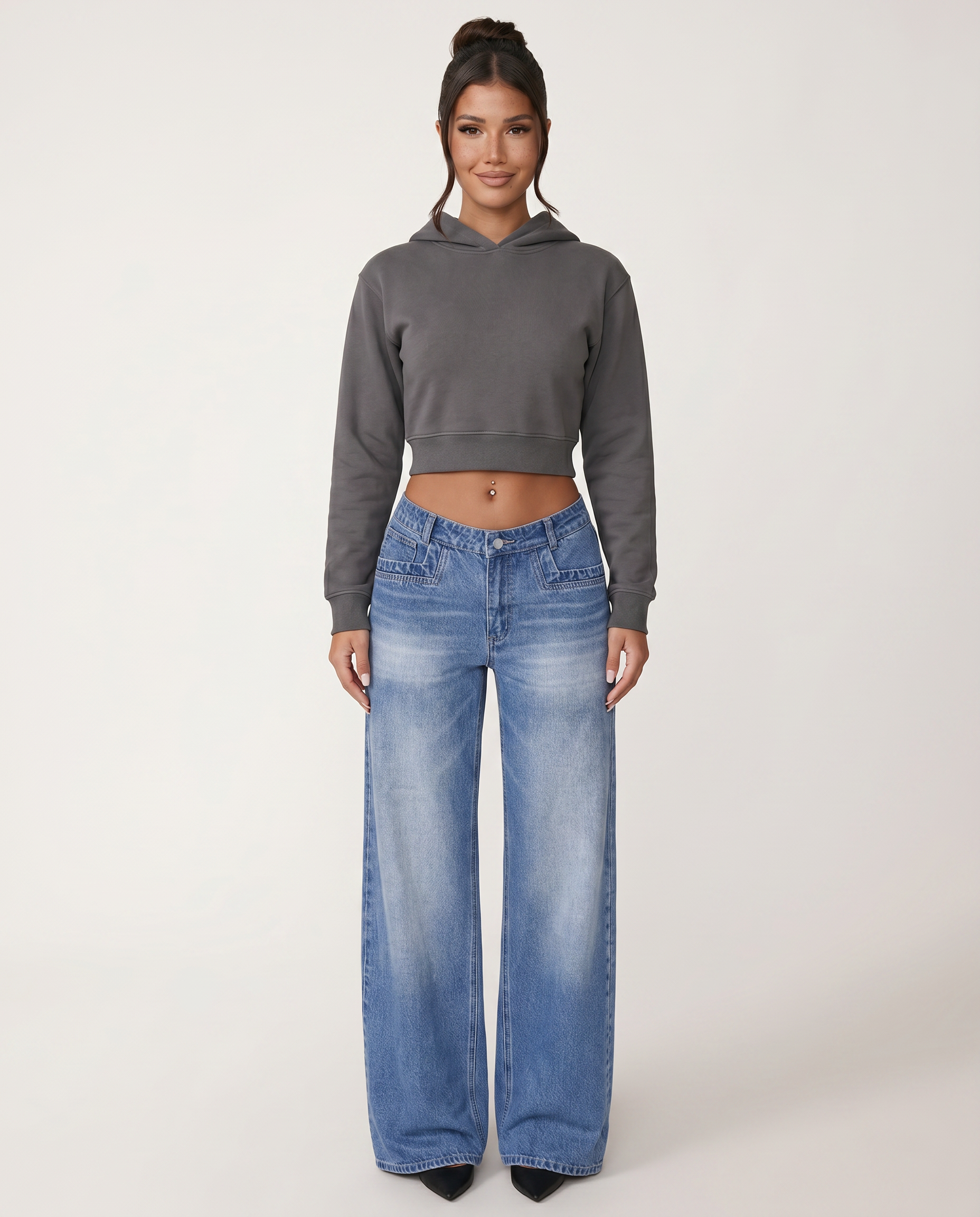 Gail | Wide-Leg Jeans with Front Pockets