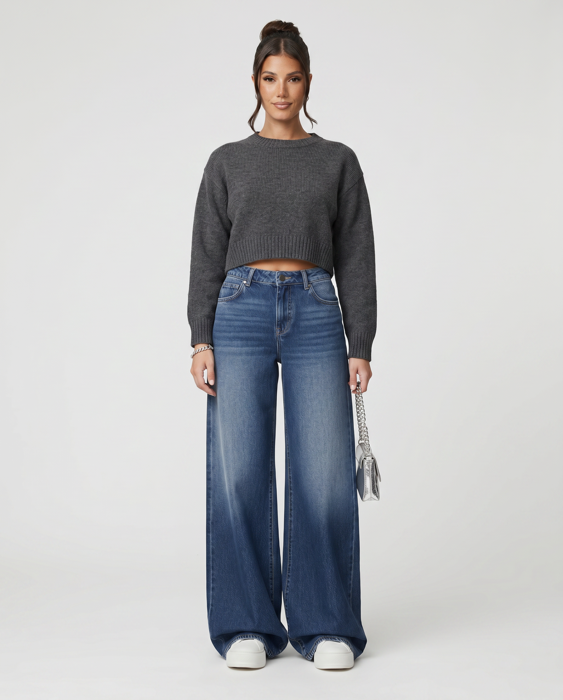Jewell | Wide-Leg Jeans with Front Pockets
