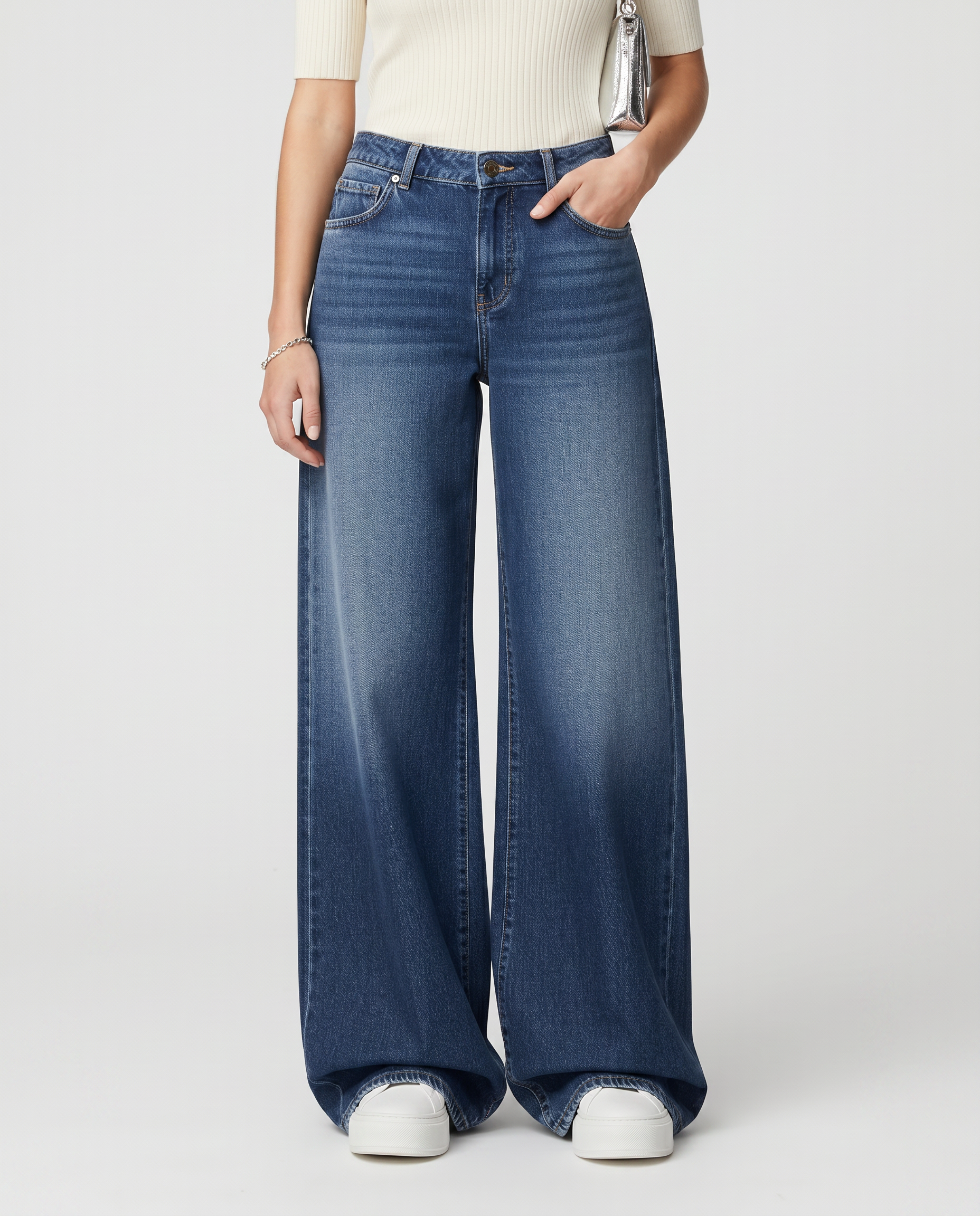 Jewell | Wide-Leg Jeans with Front Pockets
