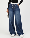 Rhea | Wide-Leg Jeans with Drawstring Waist