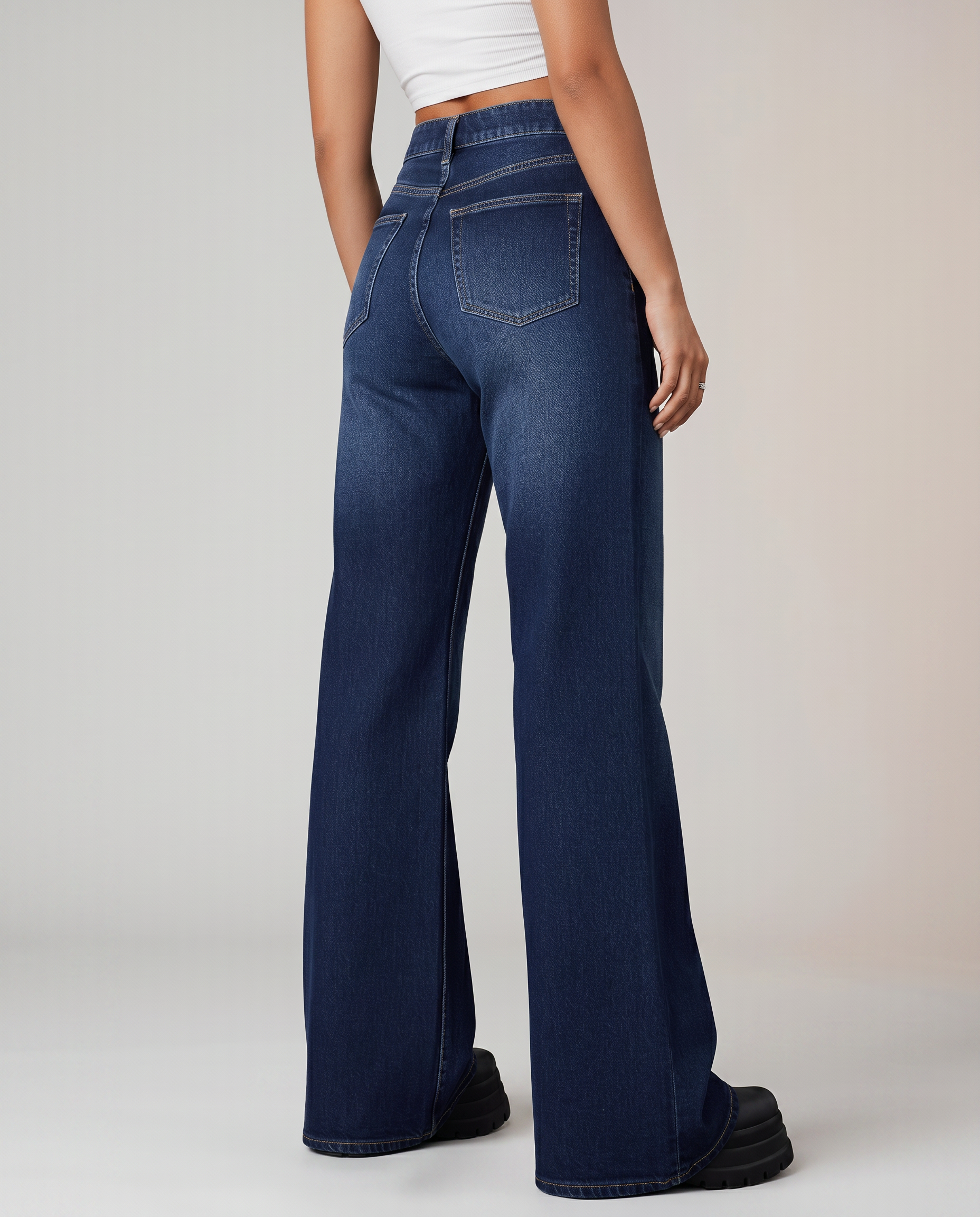 Leona | Wide-Leg Jeans with Mid Rise