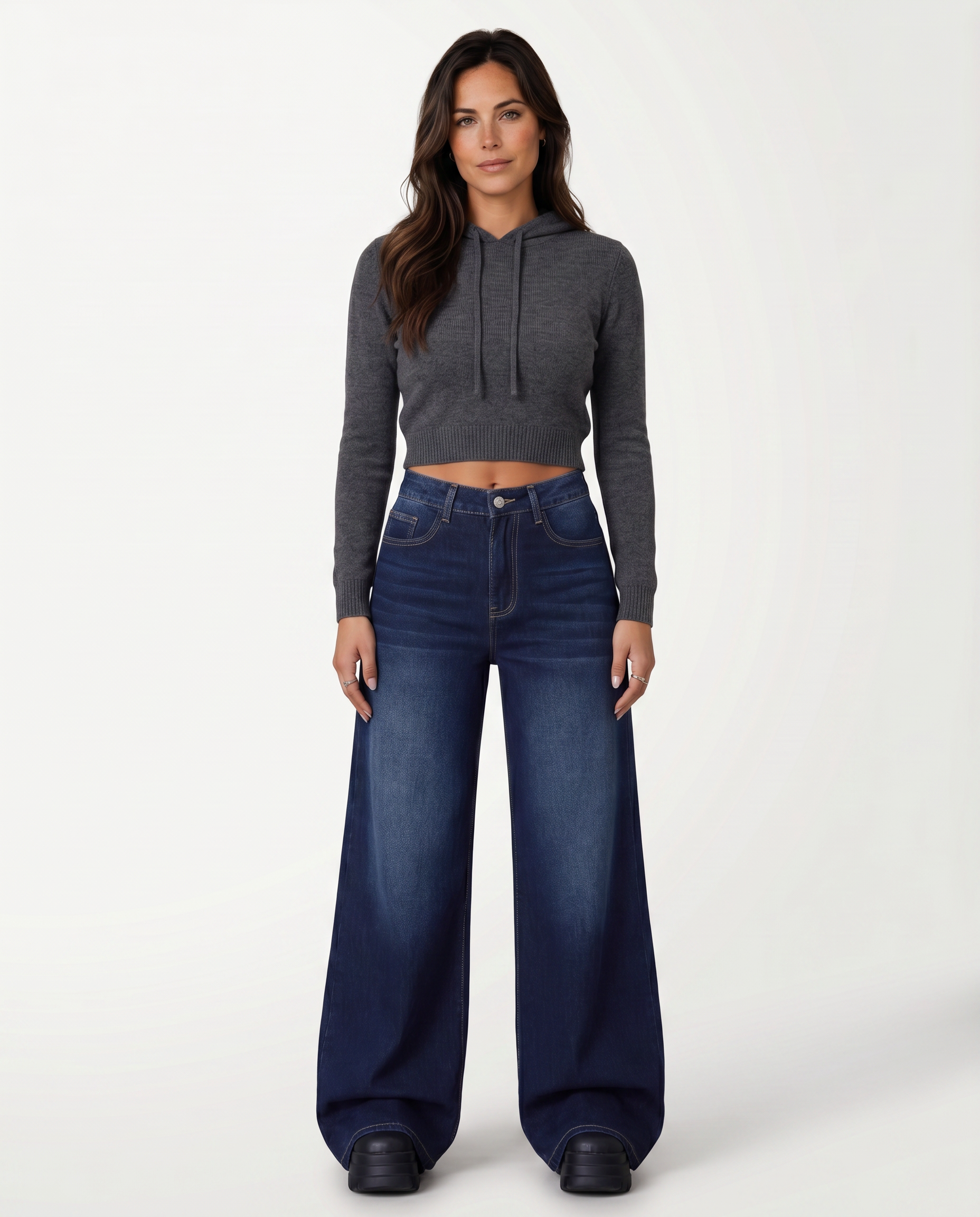 Leona | Wide-Leg Jeans with Mid Rise
