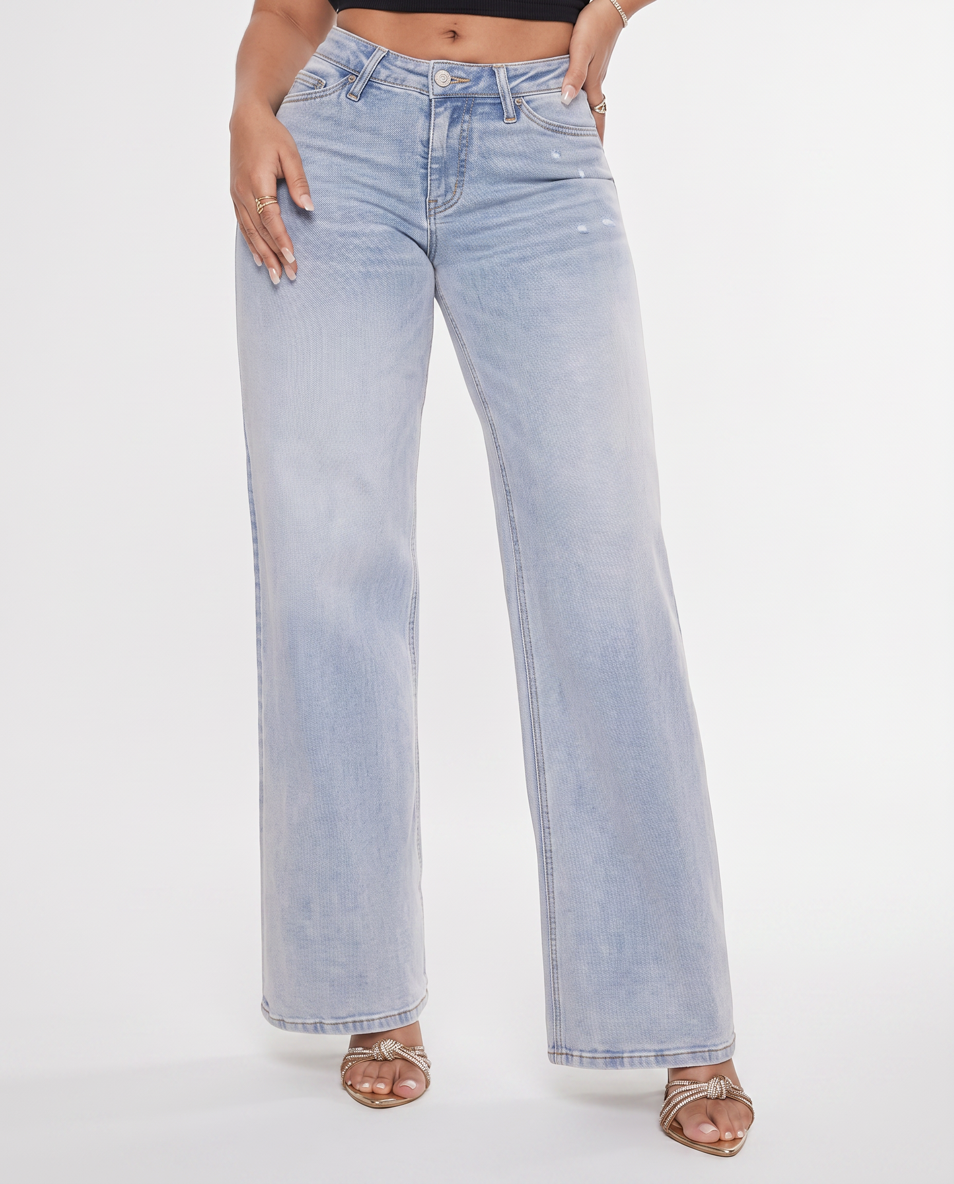 Alberta | Wide-Leg Jeans with Mid Waist