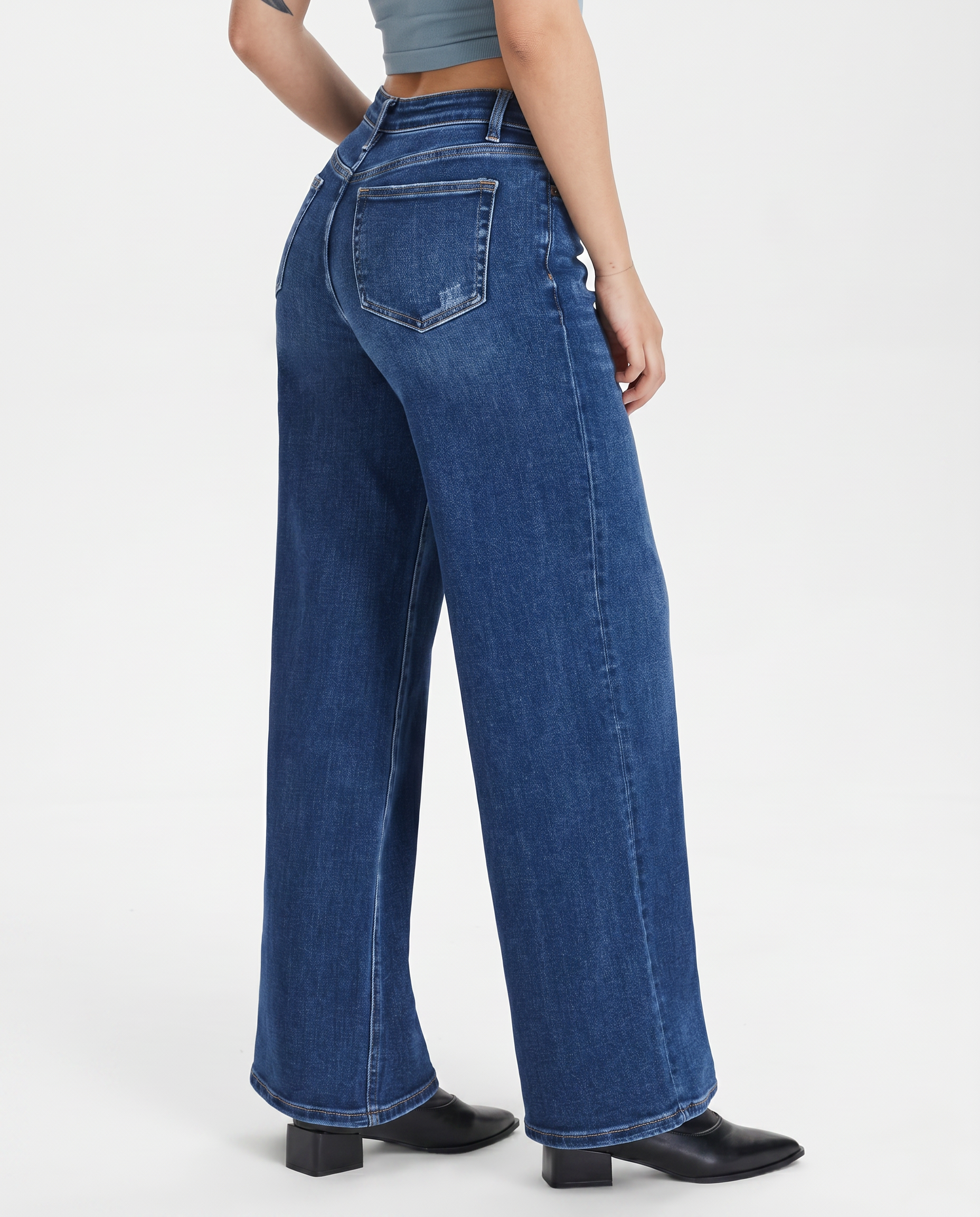 Alberta | Wide-Leg Jeans with Mid Waist