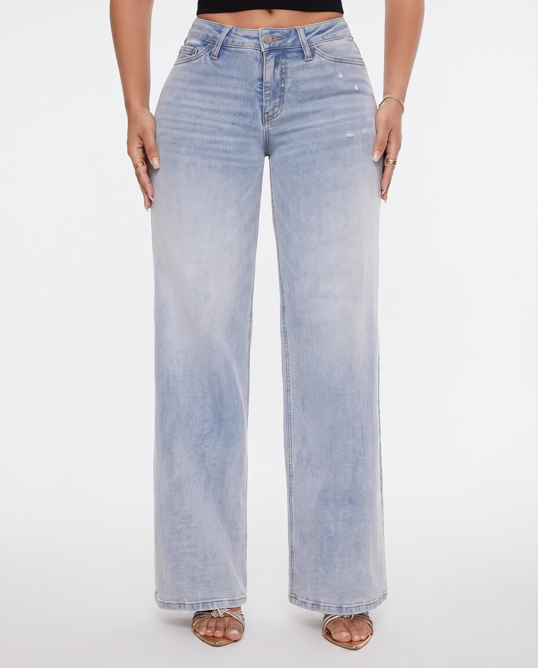 Alberta | Wide-Leg Jeans with Mid Waist