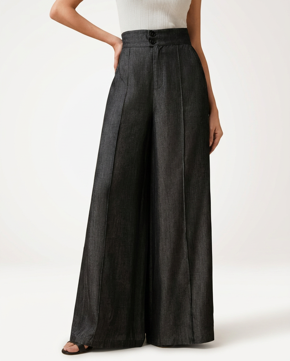 Bessie | Wide-Leg Jeans with Front Closure