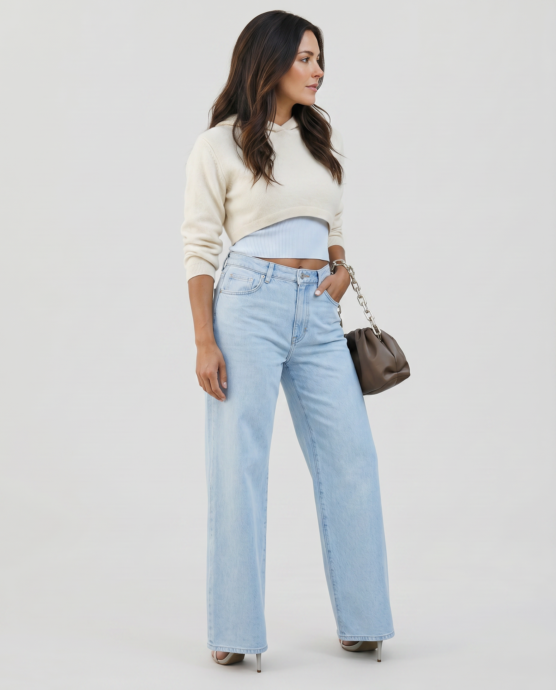 Roxie | Wide-Leg Jeans with Distressed Knees