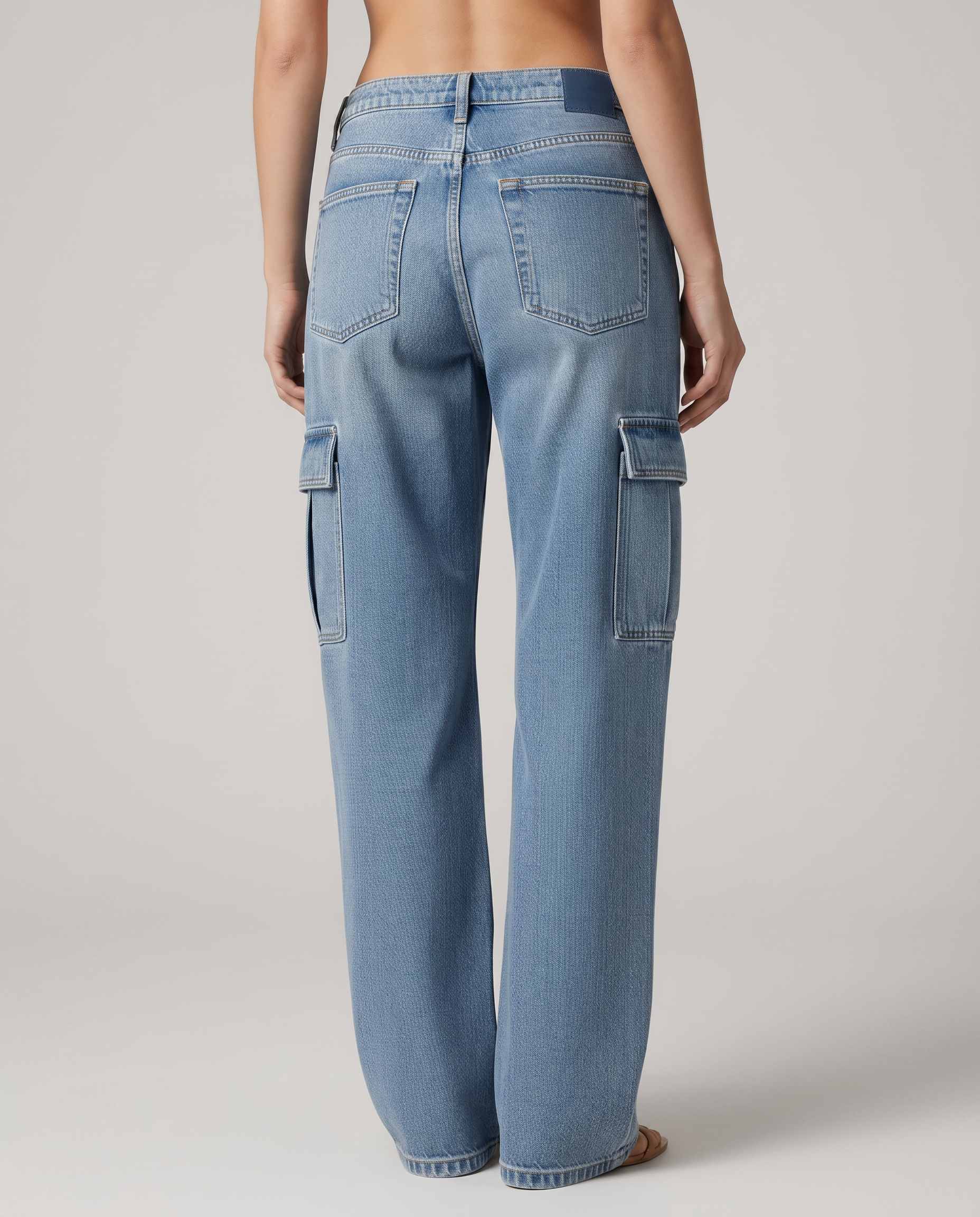 Lisa | Cargo Jeans with Flap Pockets