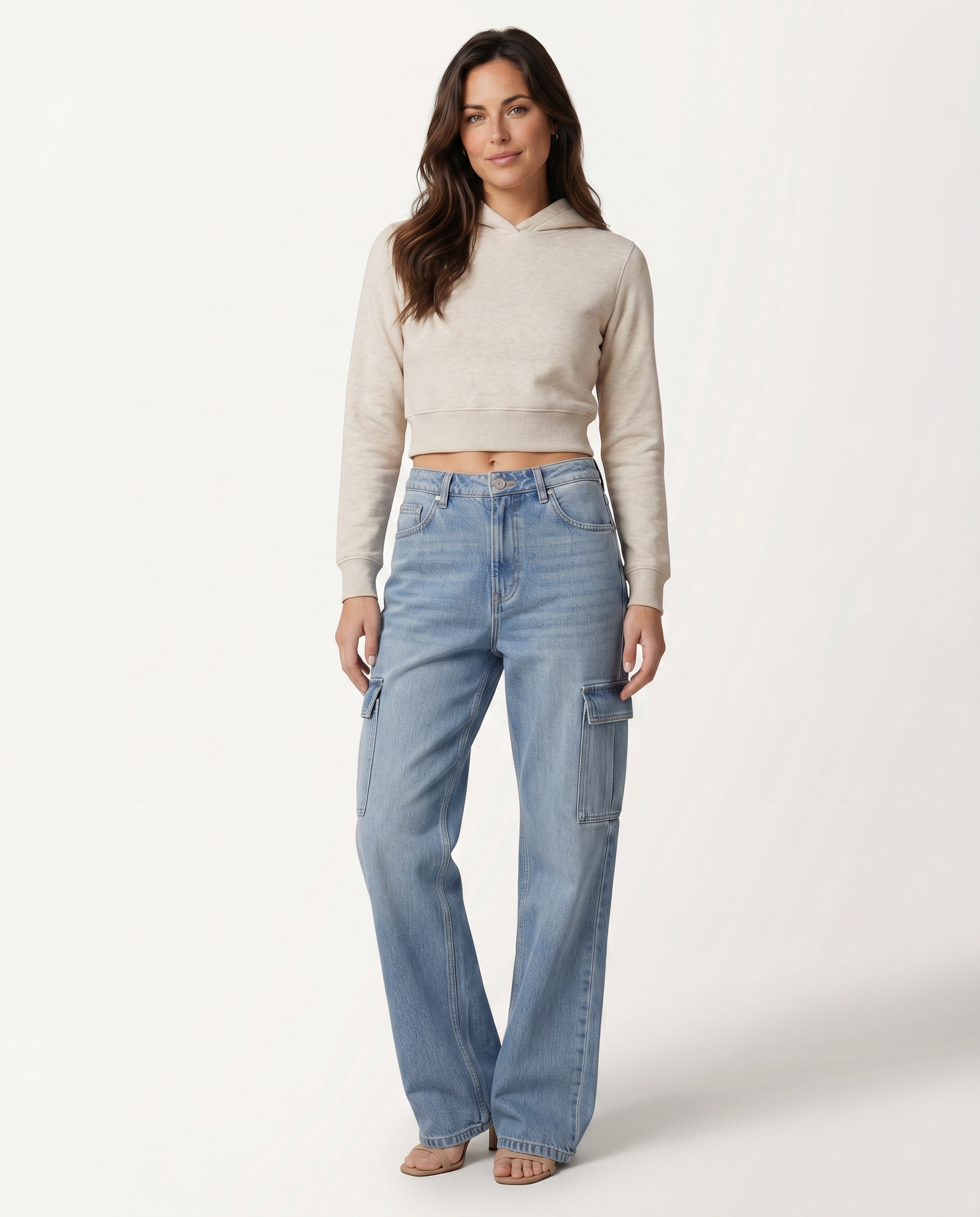 Lisa | Cargo Jeans with Flap Pockets