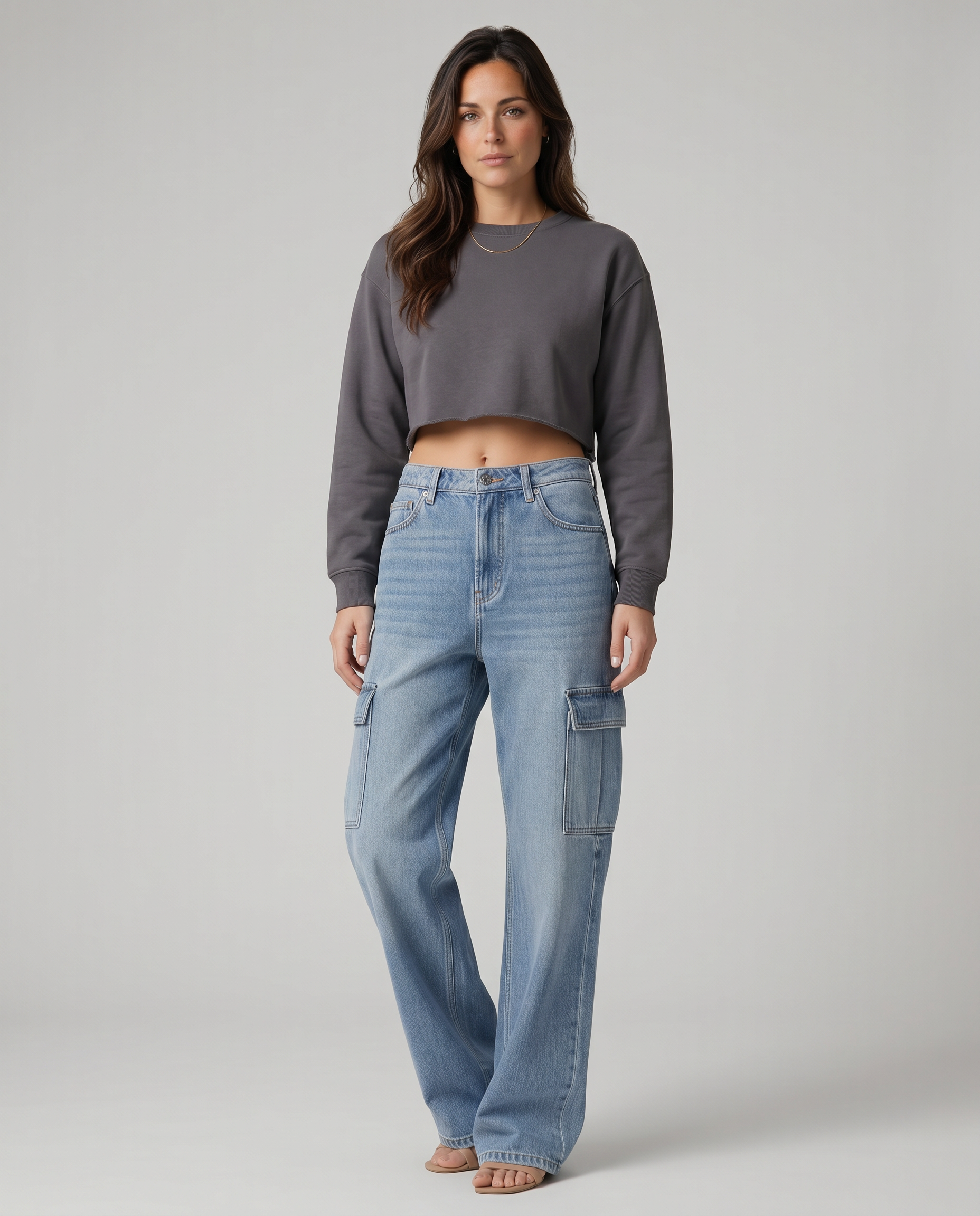Lisa | Cargo Jeans with Flap Pockets