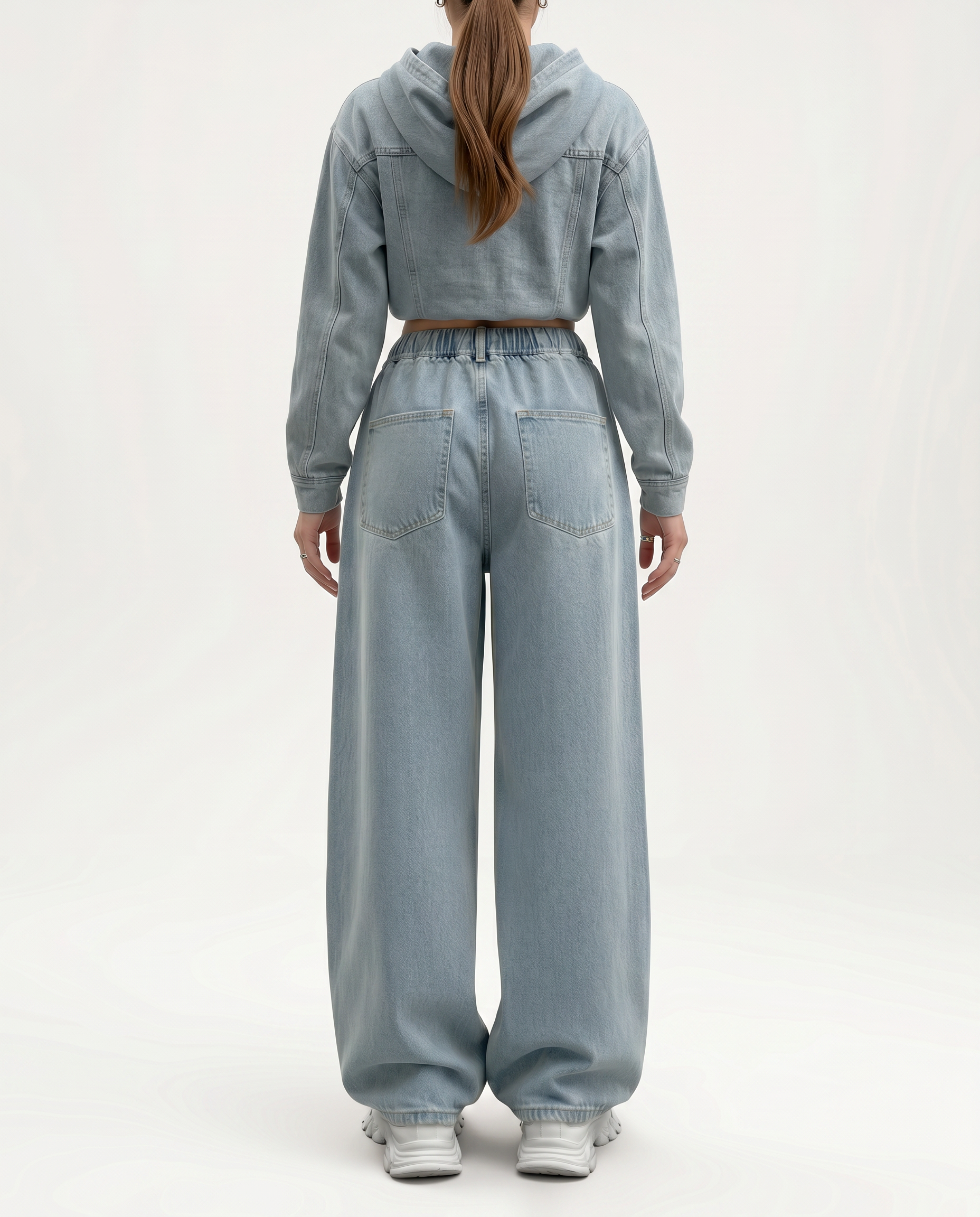 Margre | High-Waist Jeans with Drawstring Waist