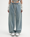 Margre | High-Waist Jeans with Drawstring Waist