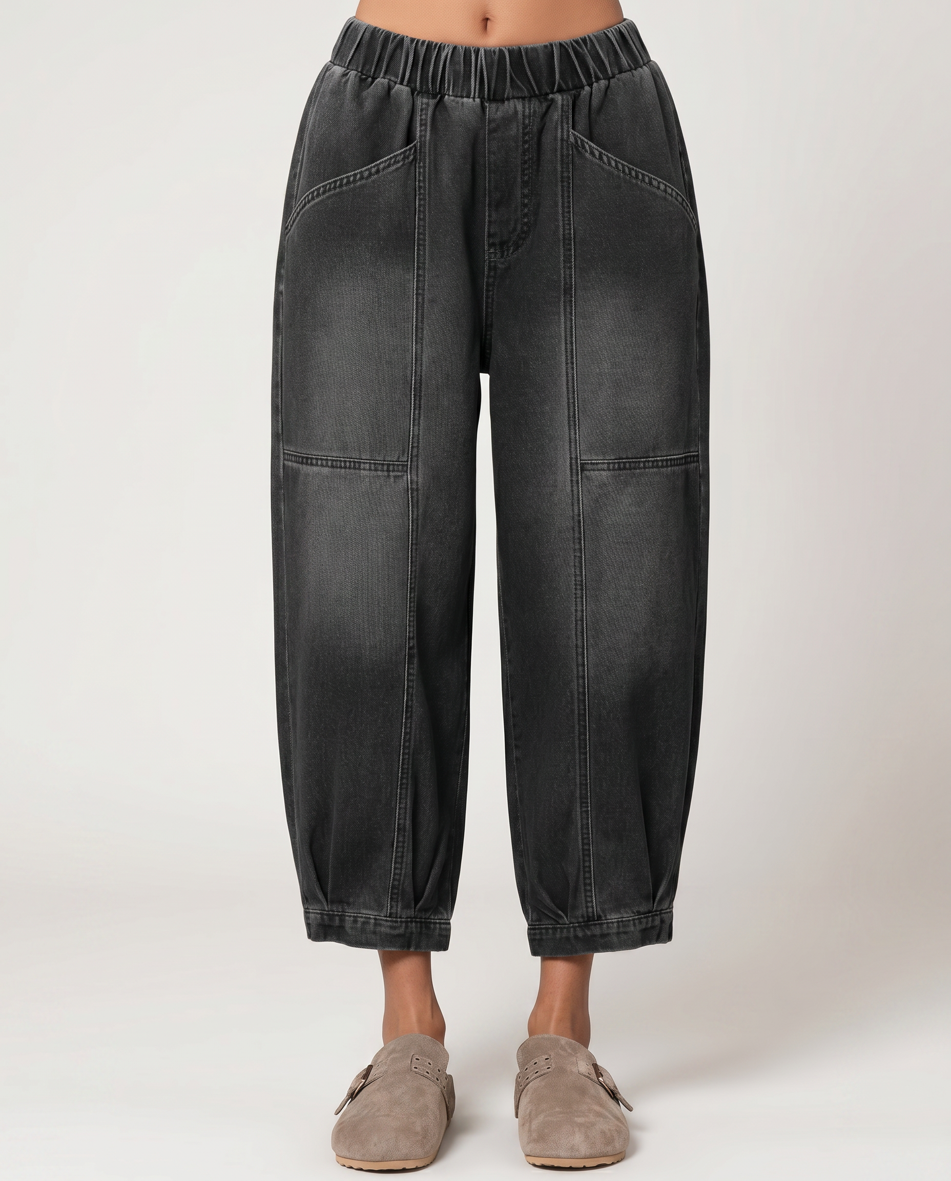 Patsy | Tapered Jeans with Elastic Waist