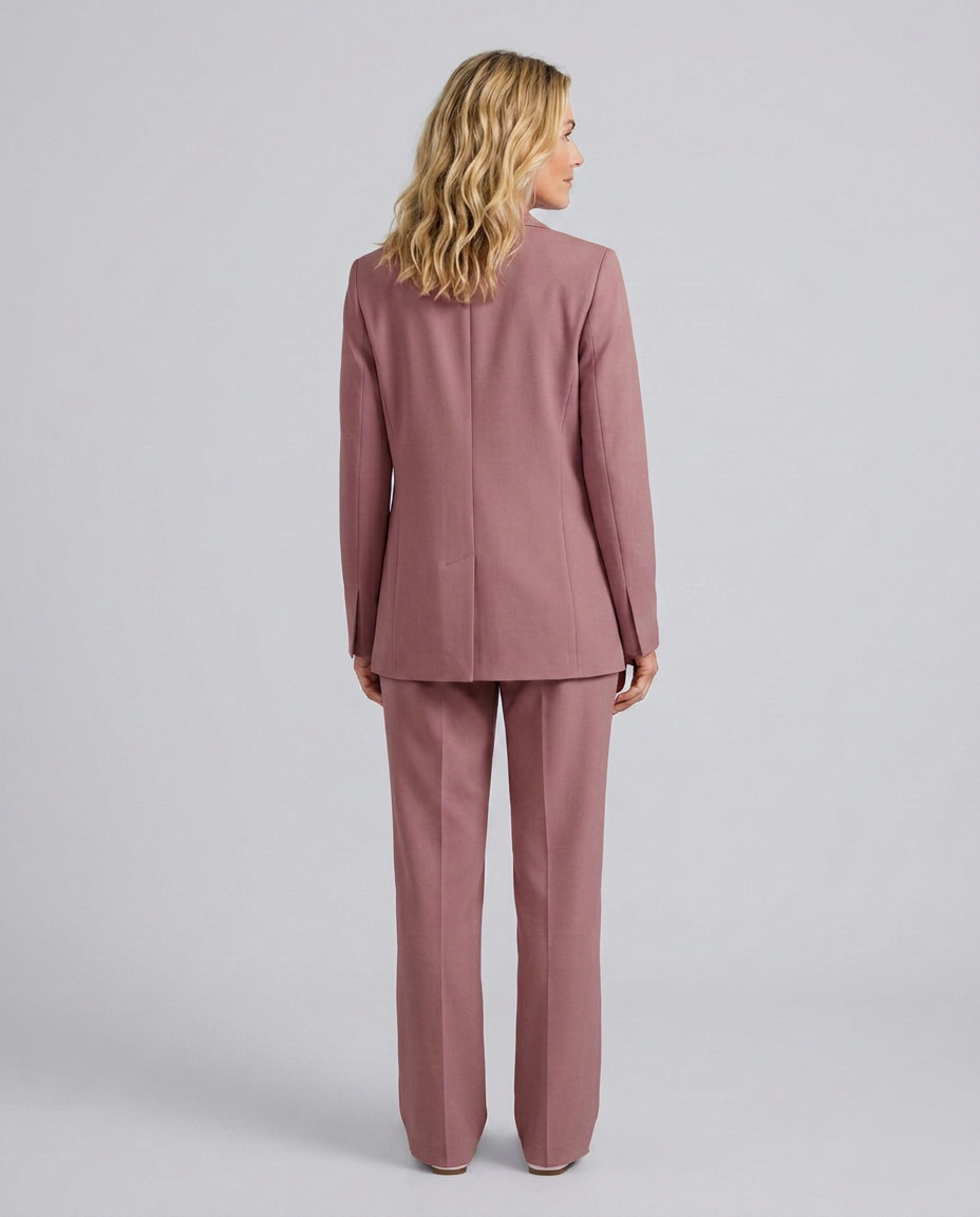 Elise | Blazer Set with Straight-Leg Trousers