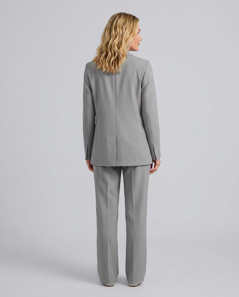 Elise | Blazer Set with Straight-Leg Trousers