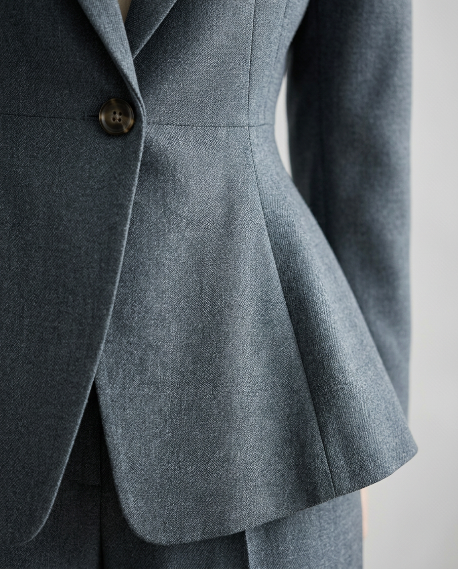 Lillie | Blazer Set with Straight-Leg Trousers
