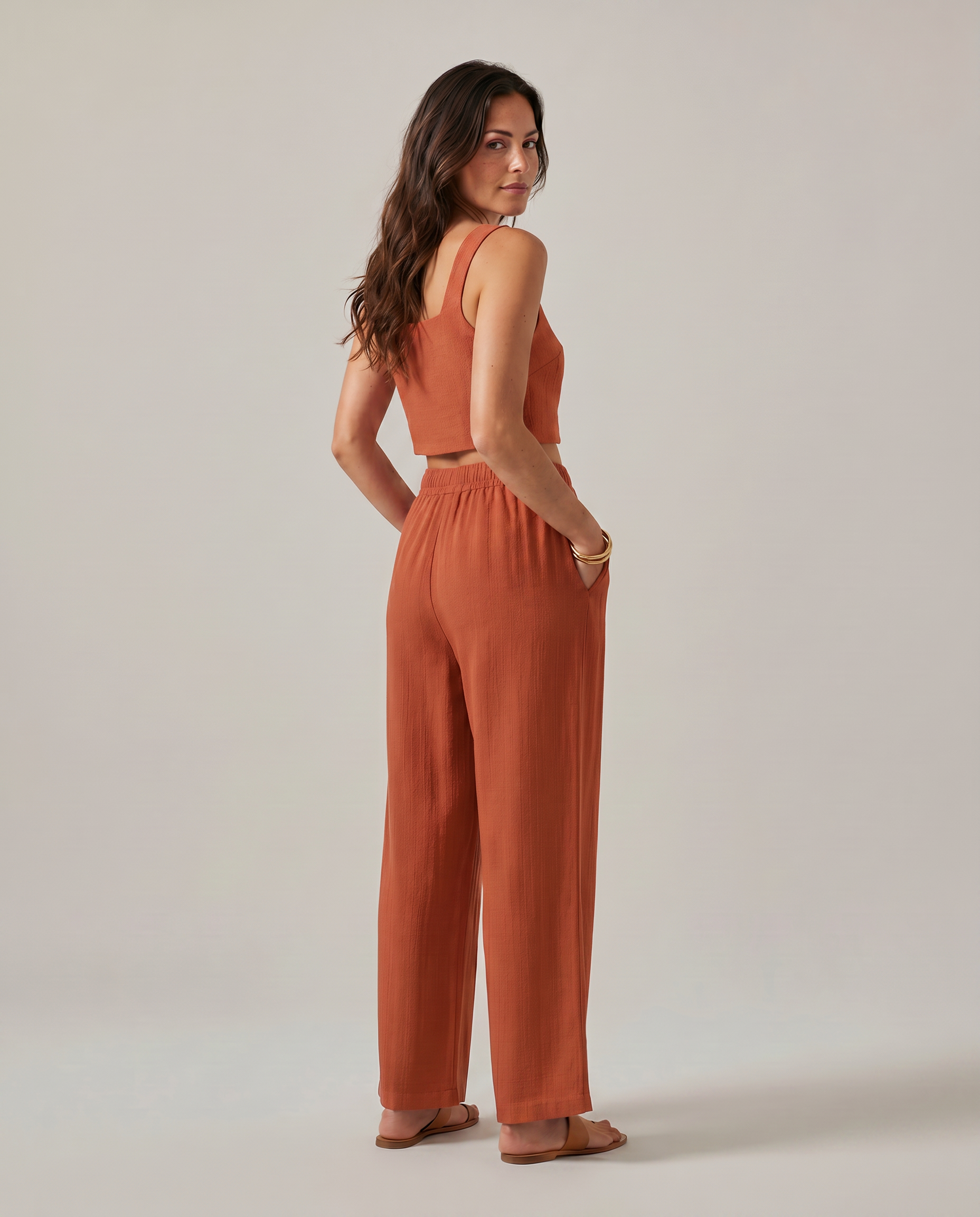 Marilyn | Two-Piece Set with Wide-Leg Trousers