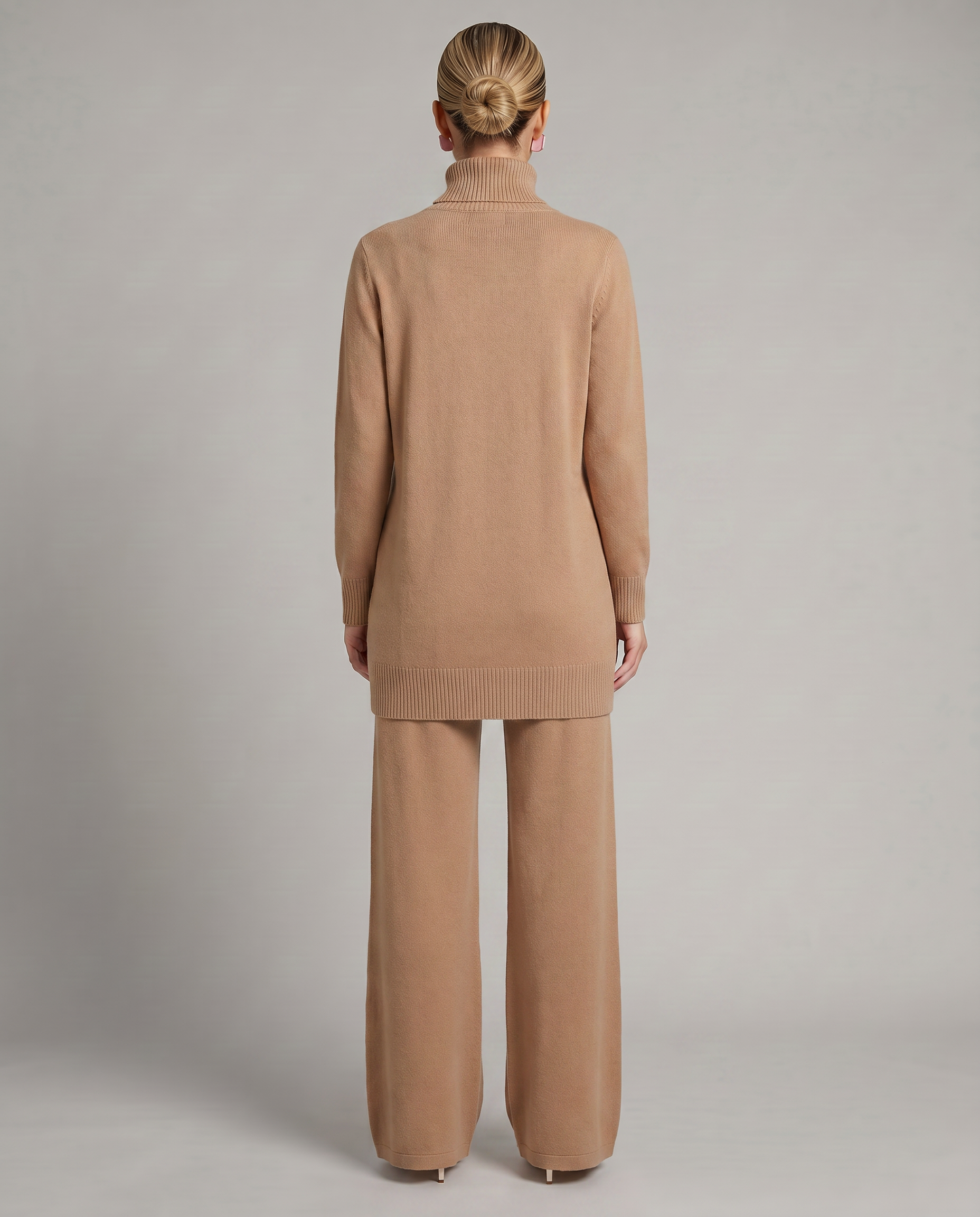 Harper | Knit Set with Wide-Leg Trousers