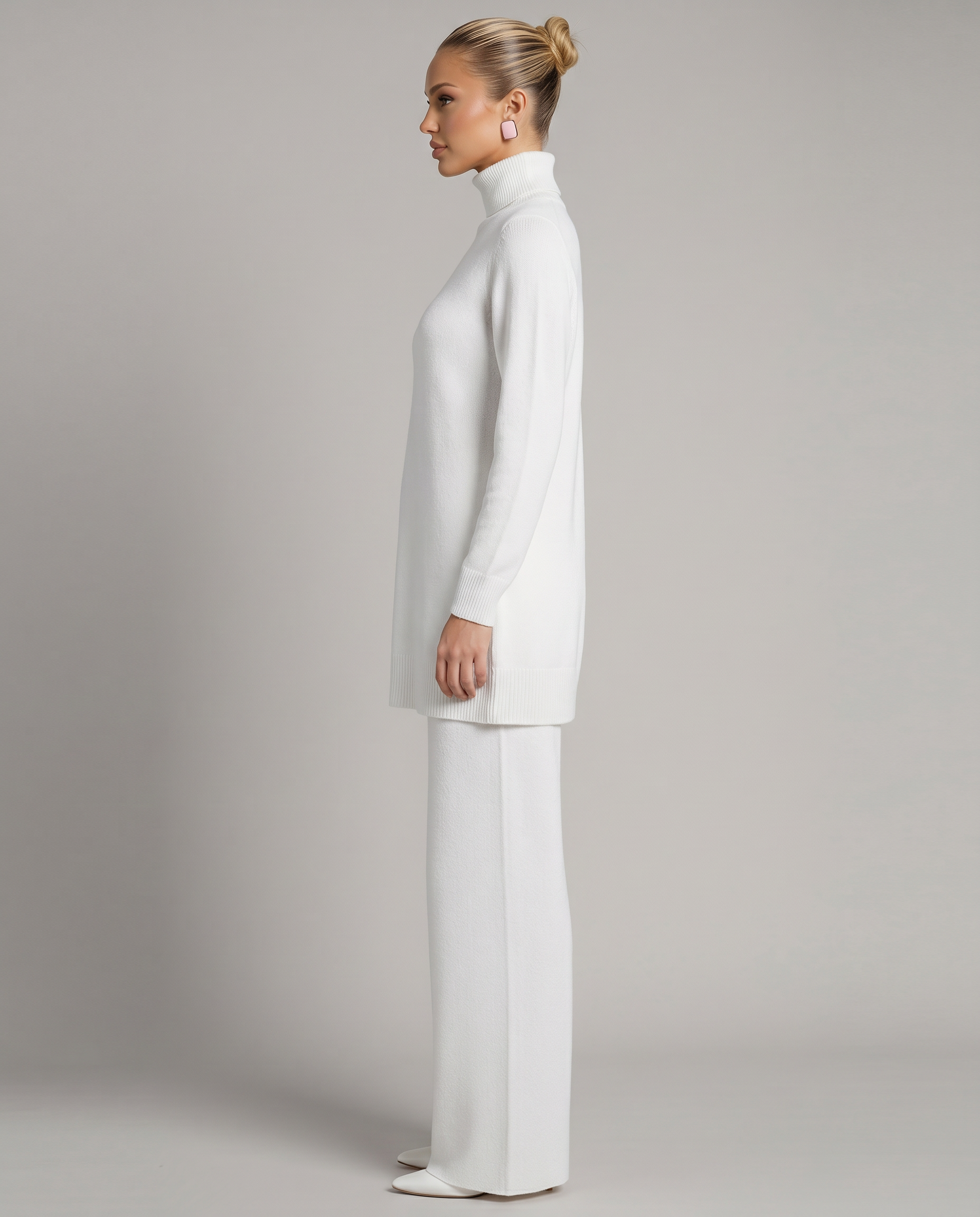 Harper | Knit Set with Wide-Leg Trousers