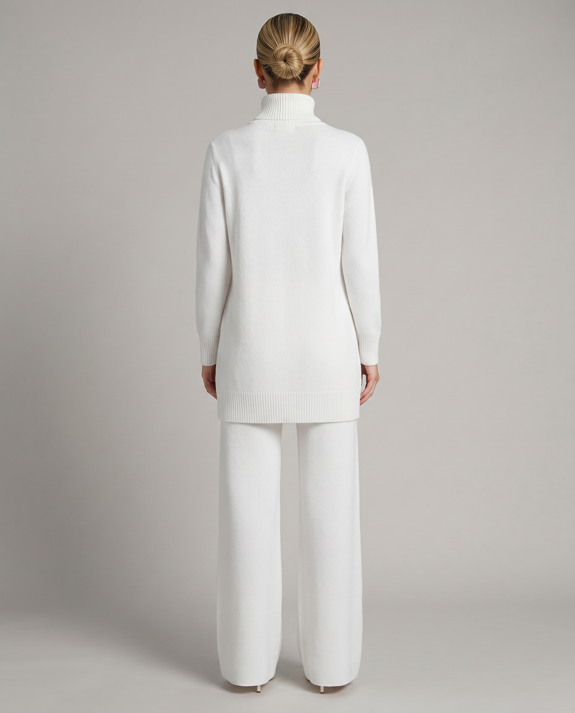 Harper | Knit Set with Wide-Leg Trousers