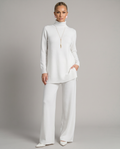Harper | Knit Set with Wide-Leg Trousers
