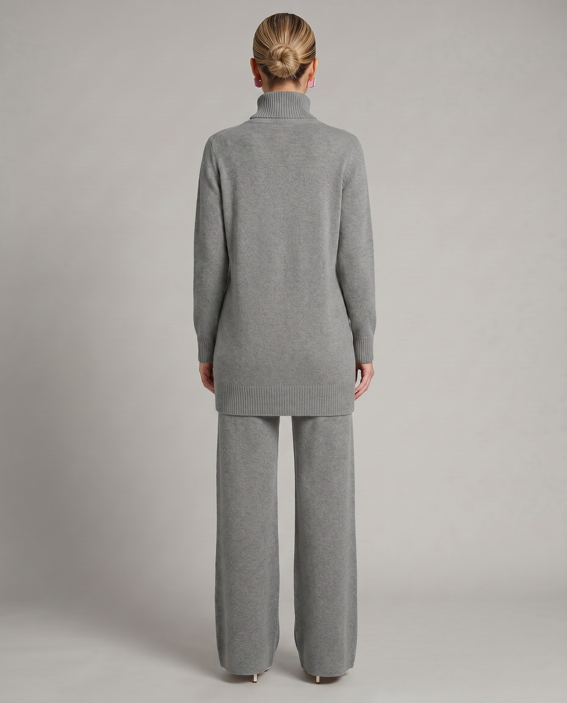 Harper | Knit Set with Wide-Leg Trousers