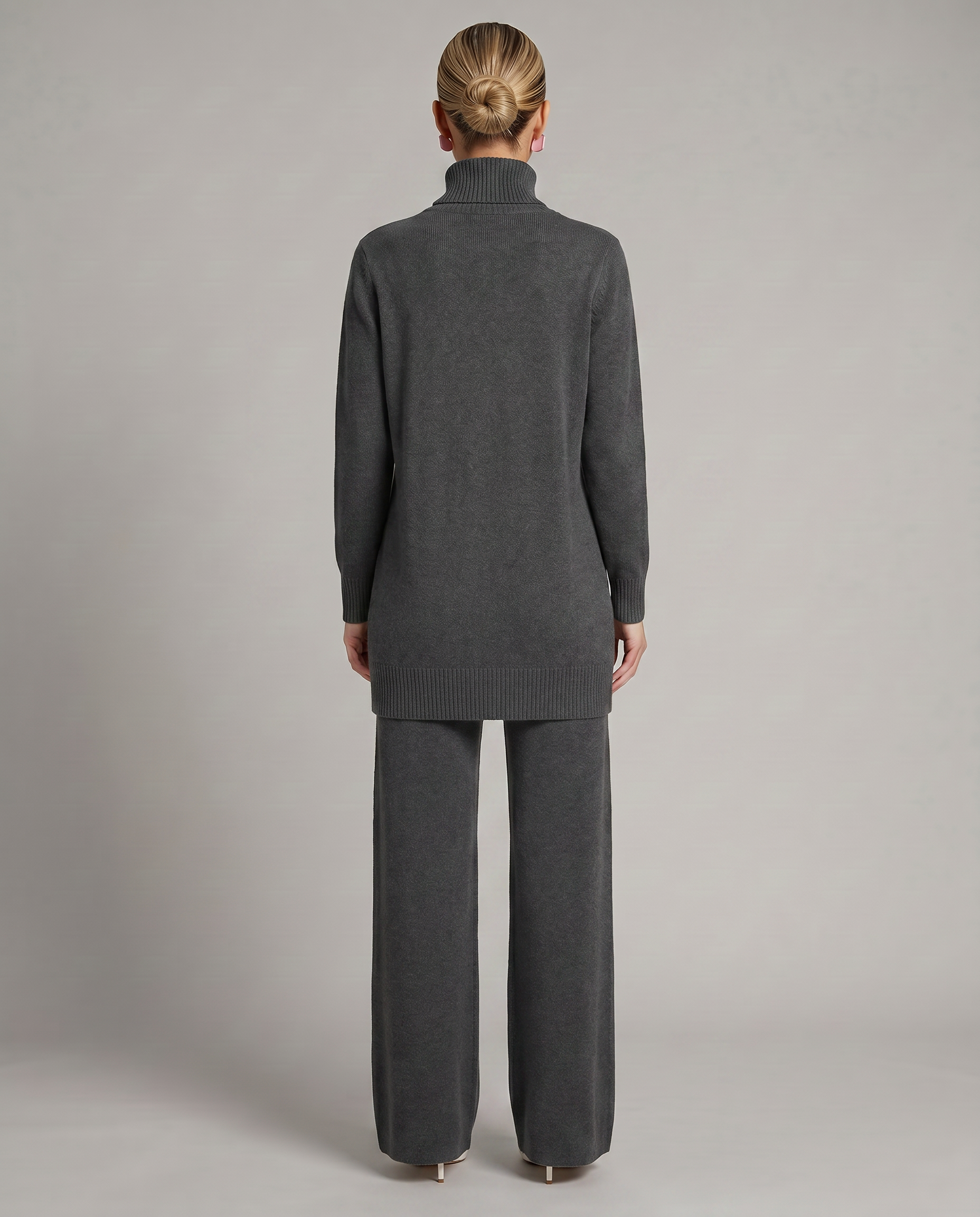 Harper | Knit Set with Wide-Leg Trousers