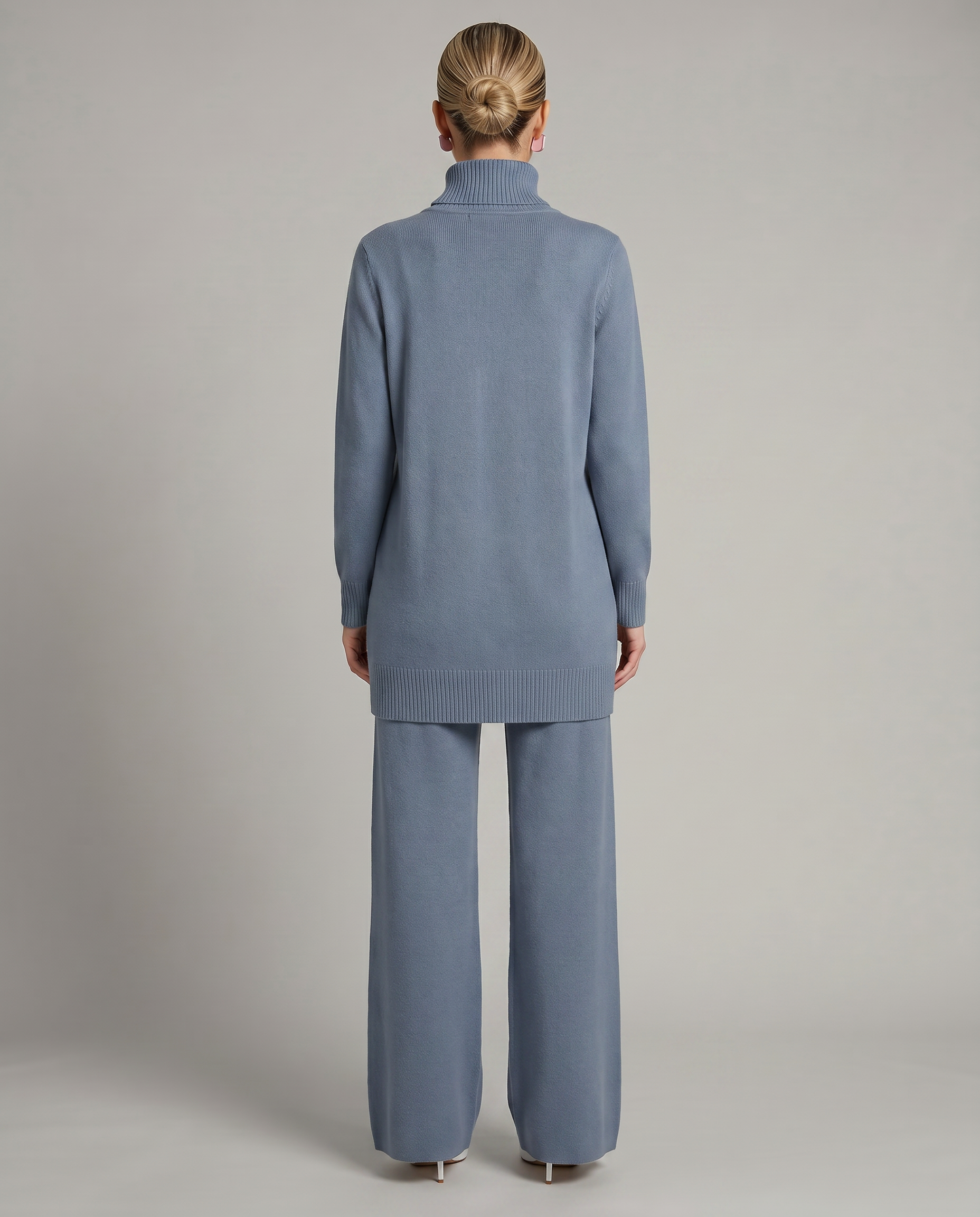 Harper | Knit Set with Wide-Leg Trousers