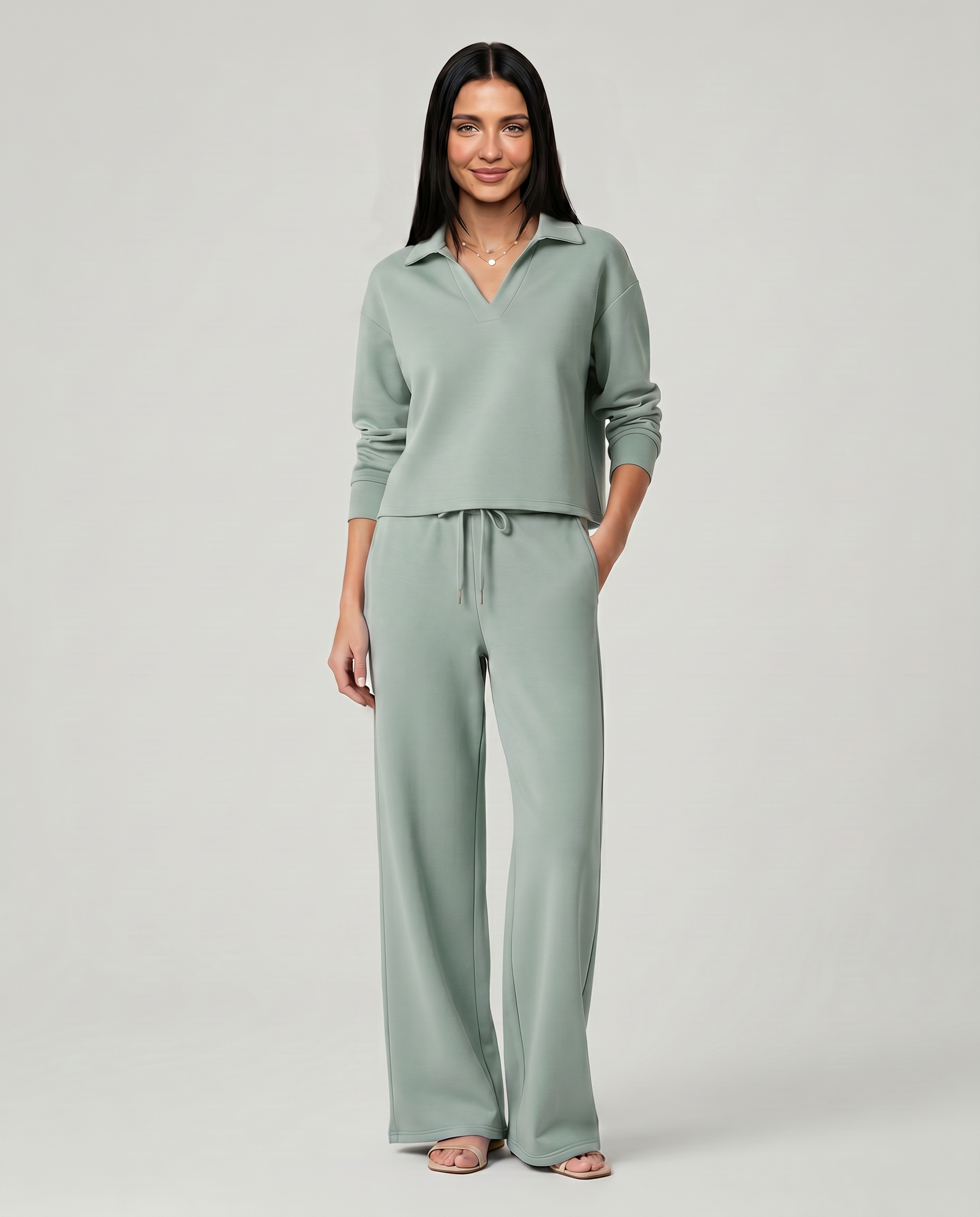 Ariana | Two-Piece Set with Wide-Leg Pants