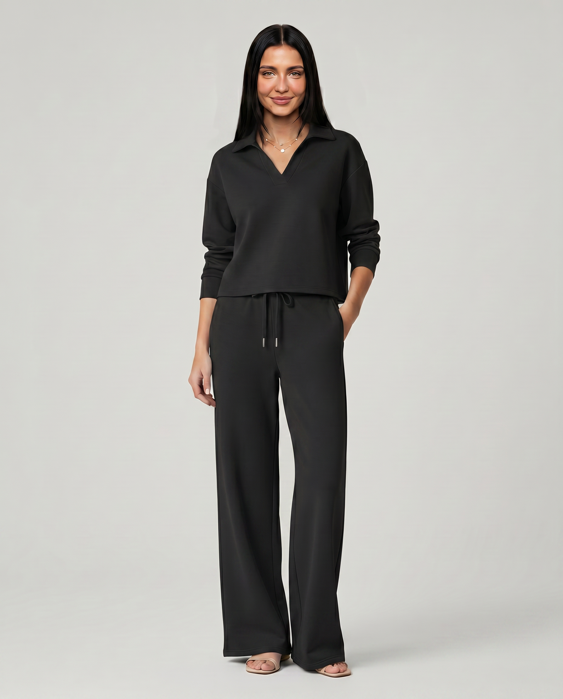 Ariana | Two-Piece Set with Wide-Leg Pants
