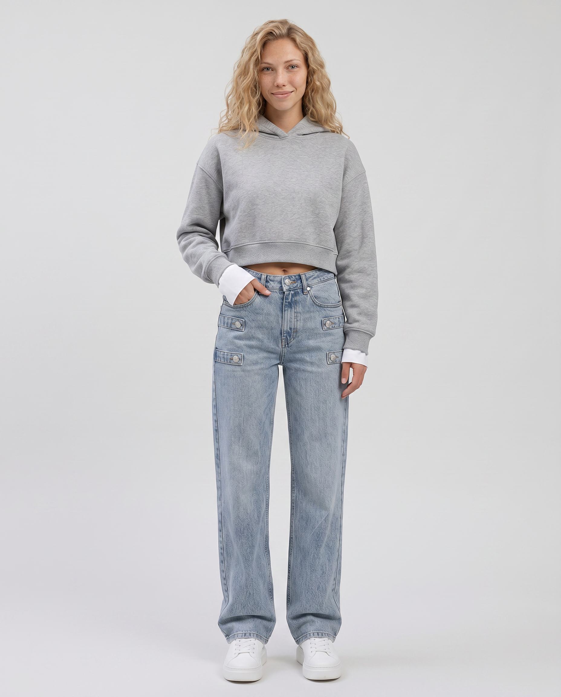 Nikki | Straight-Leg Jeans with Side Tabs