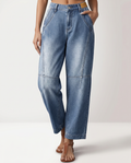 Marilyn | Straight-Leg Jeans with Seam Detailing