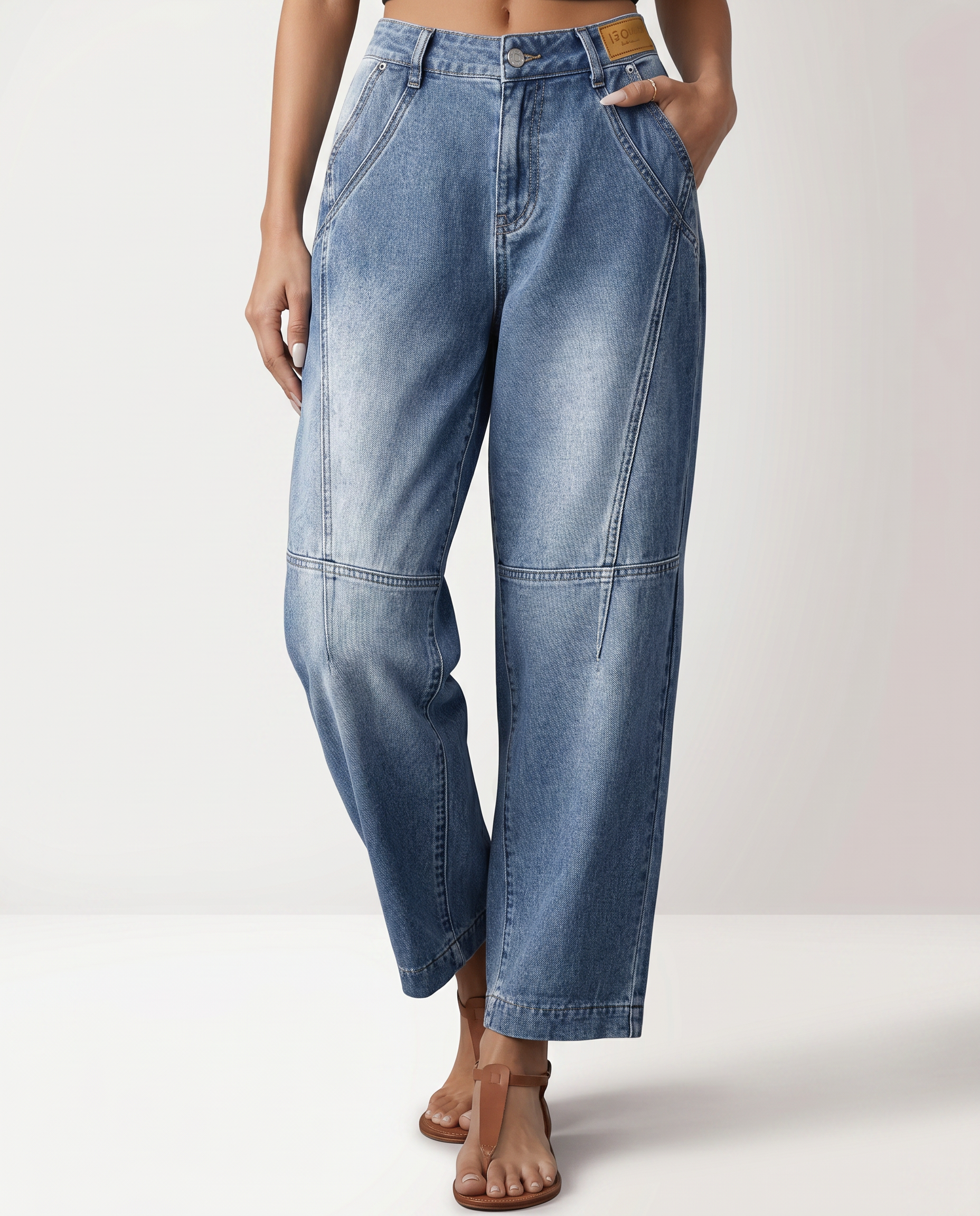 Marilyn | Straight-Leg Jeans with Seam Detailing
