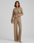 Sarah | Knit Set with Wide-Leg Trousers