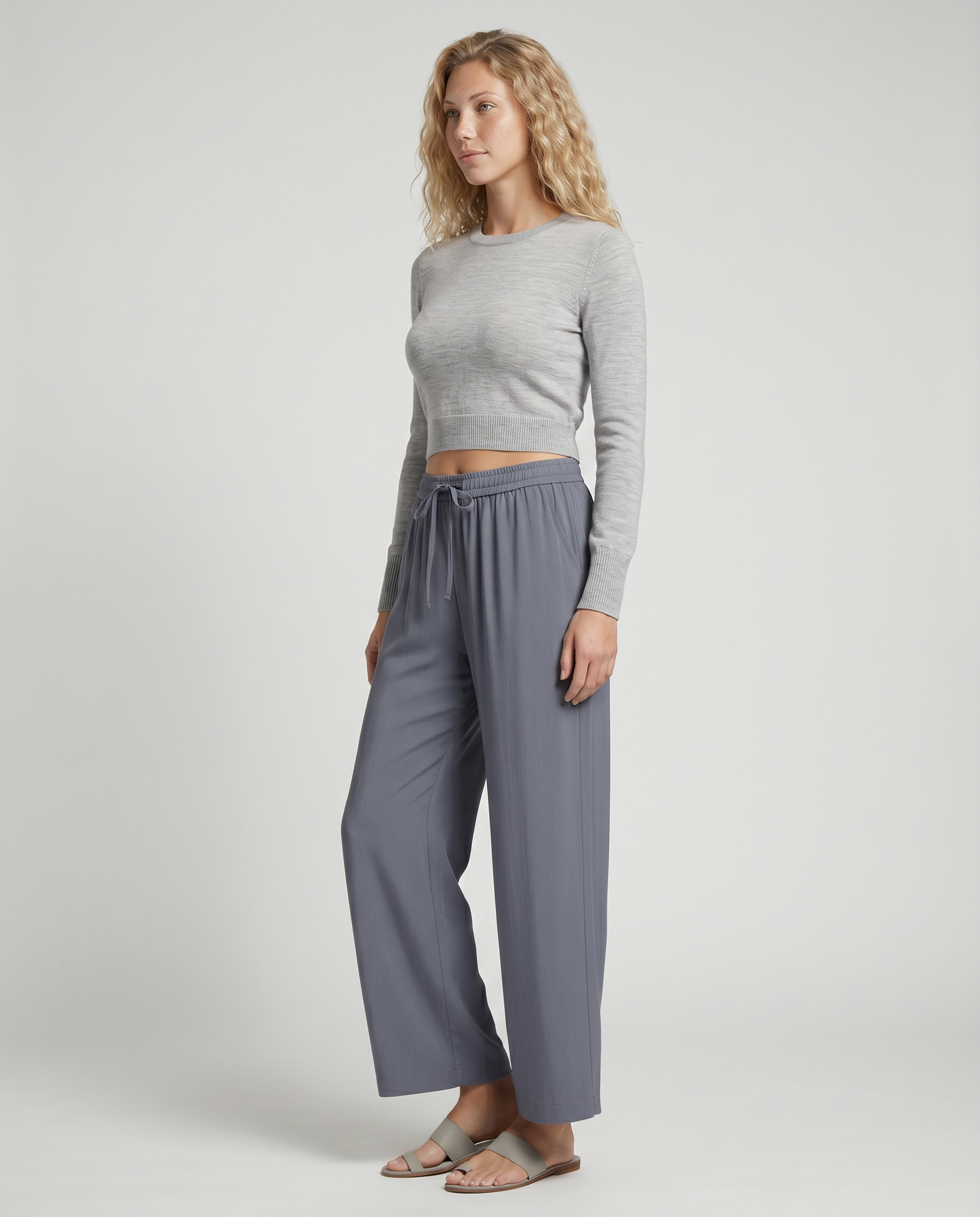 Willie | Palazzo Trousers with Elastic Waist