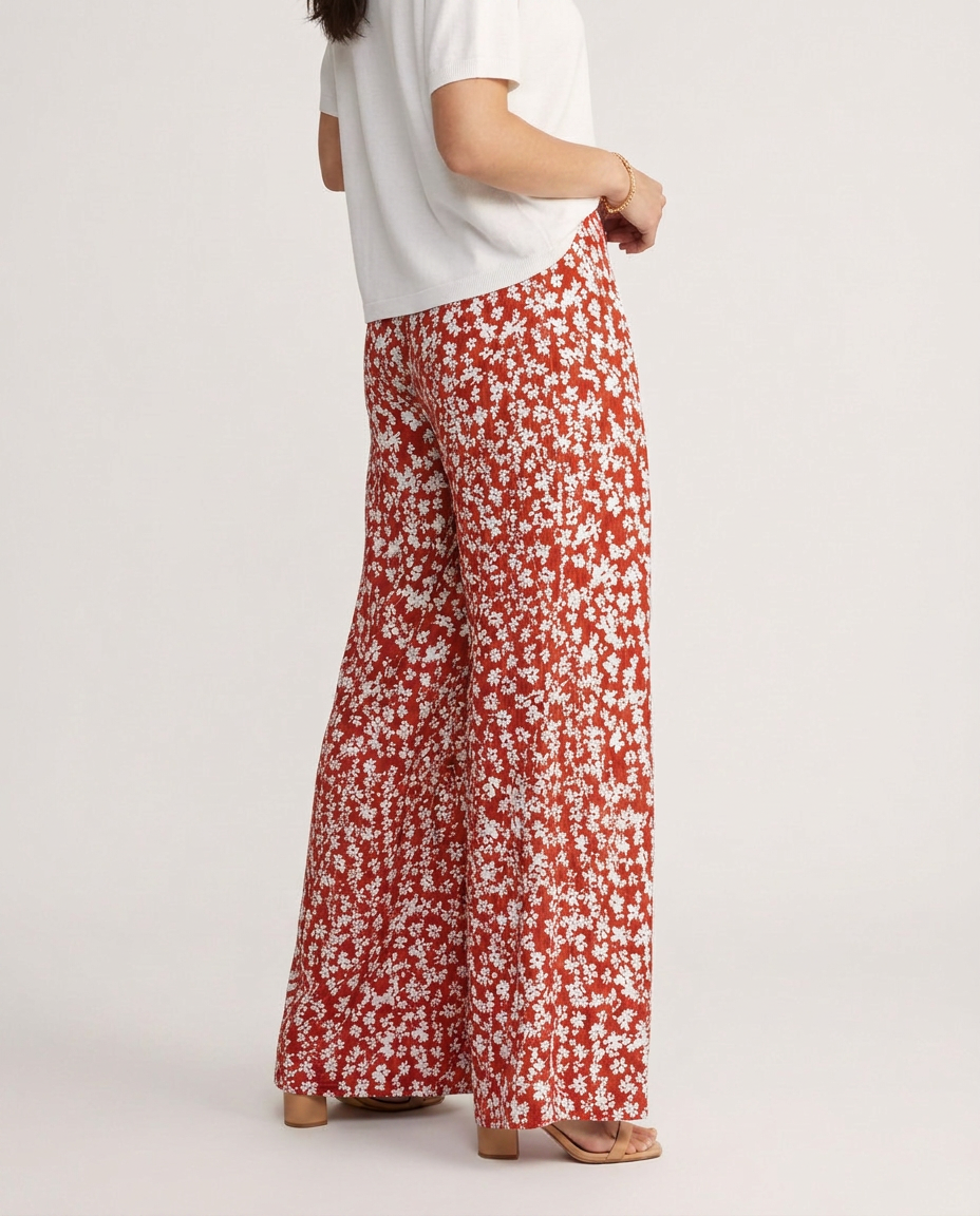 Vonda | Palazzo Trousers with Floral Print