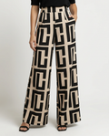 Leta | Palazzo Trousers with Graphic Print