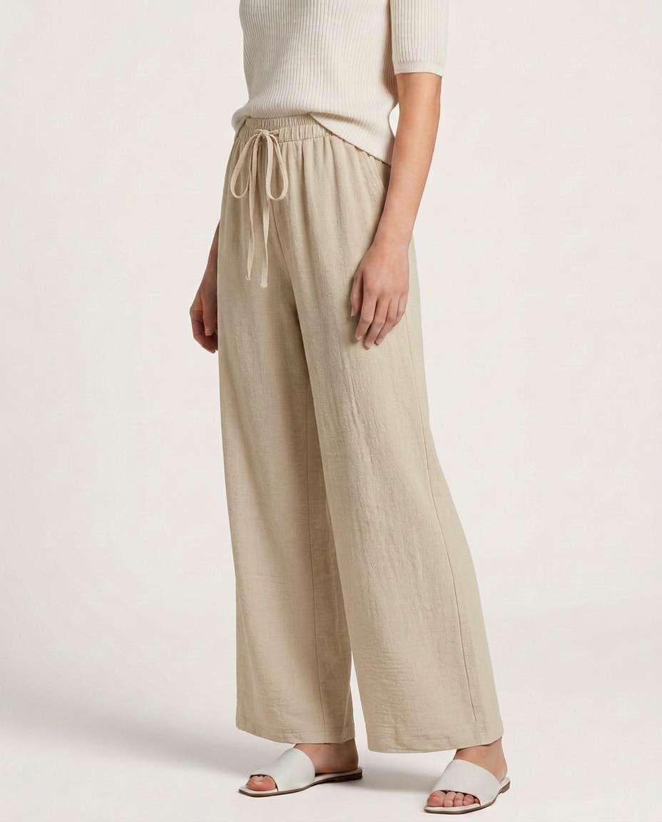 Candice | Wide-Leg Trousers with Drawstring Waist