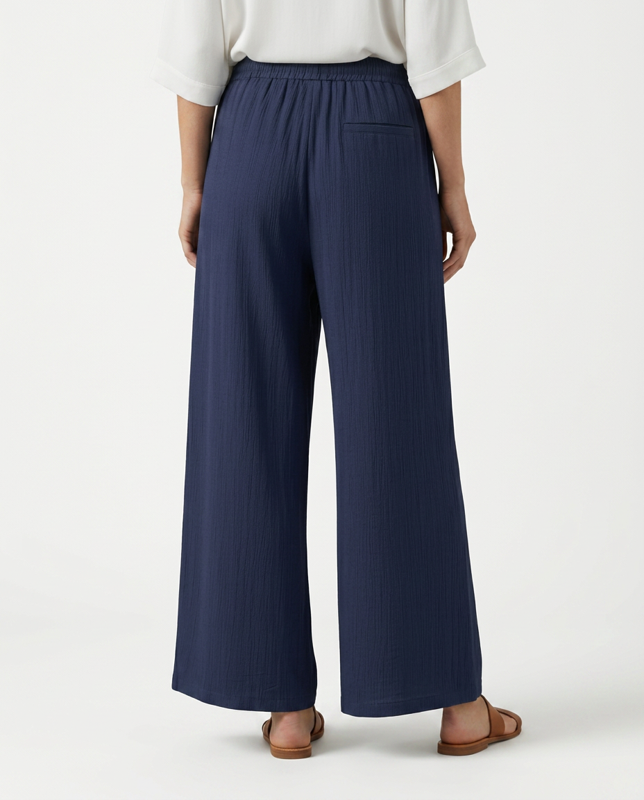 Gloria | Wide-Leg Trousers with Drawstring