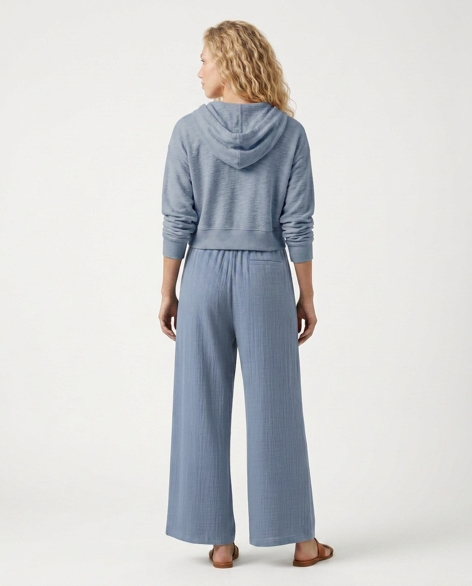 Gloria | Wide-Leg Trousers with Drawstring