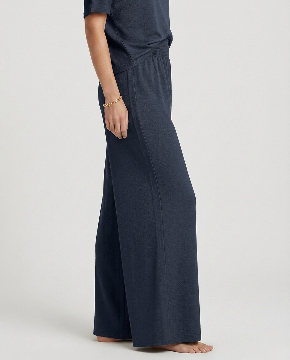 Kristin | Wide-Leg Trousers with Elastic Waist
