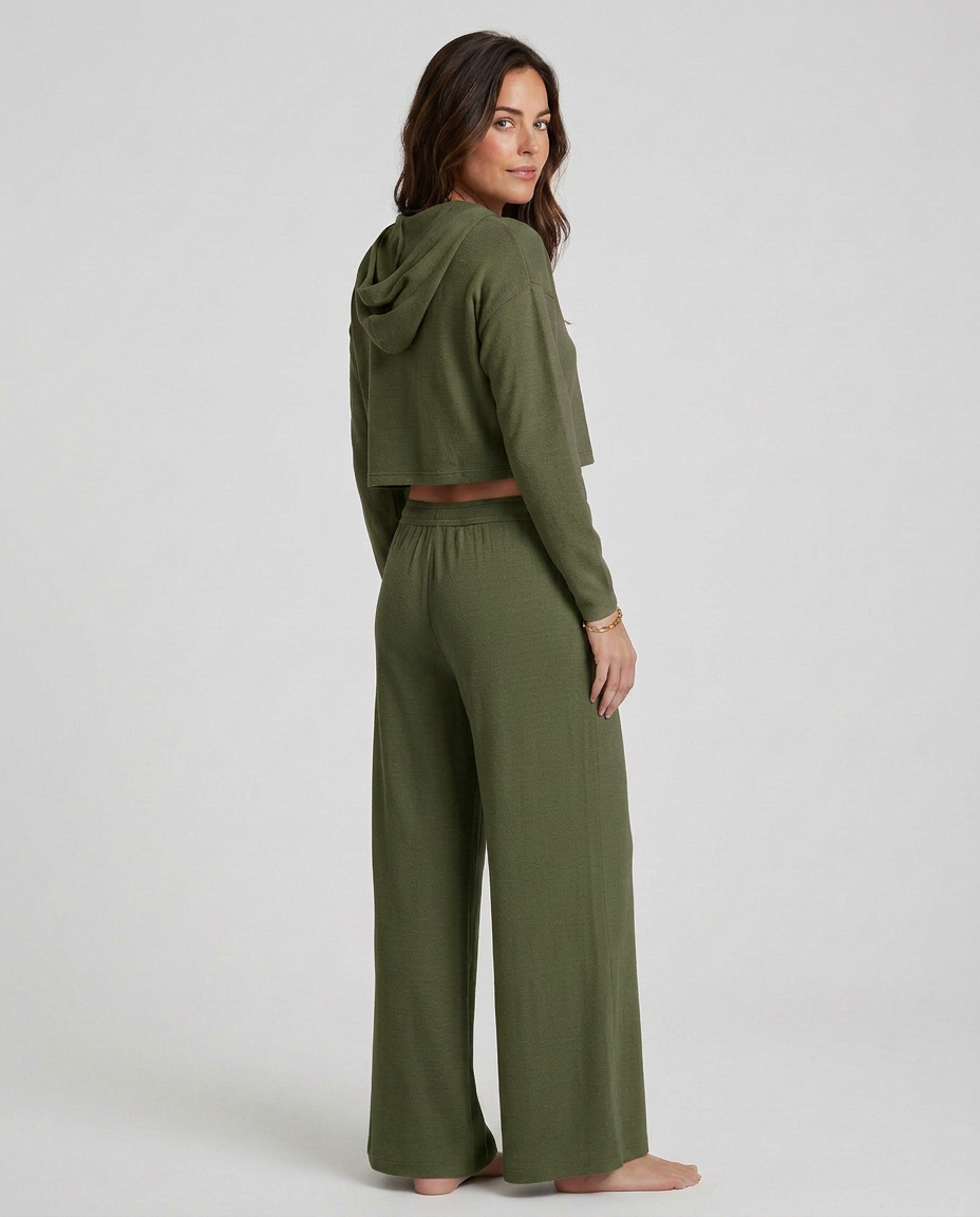 Kristin | Wide-Leg Trousers with Elastic Waist