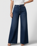 Lee | High Waist Wide Leg Denim Look Trousers