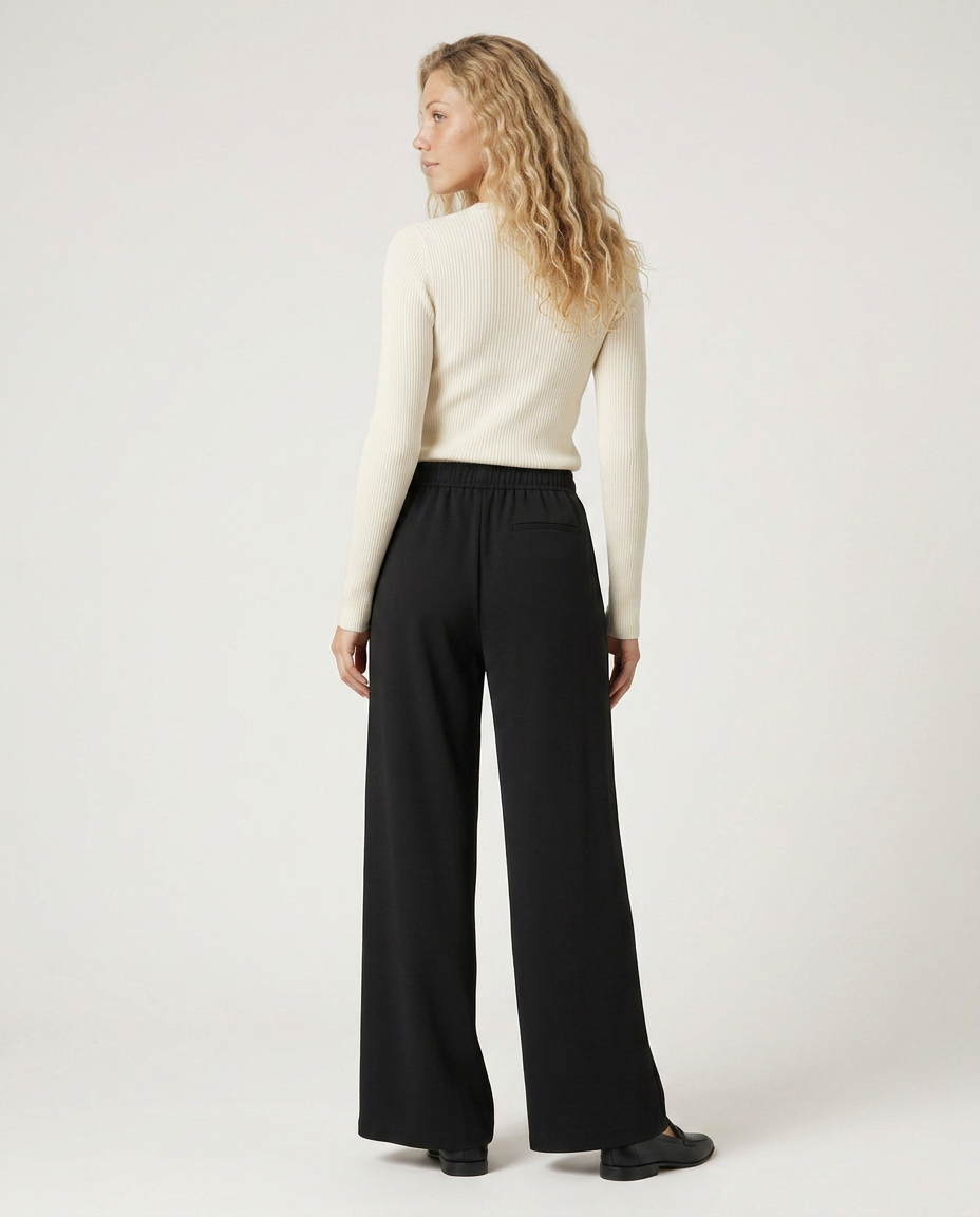Haley | High Waist Wide Leg Trousers