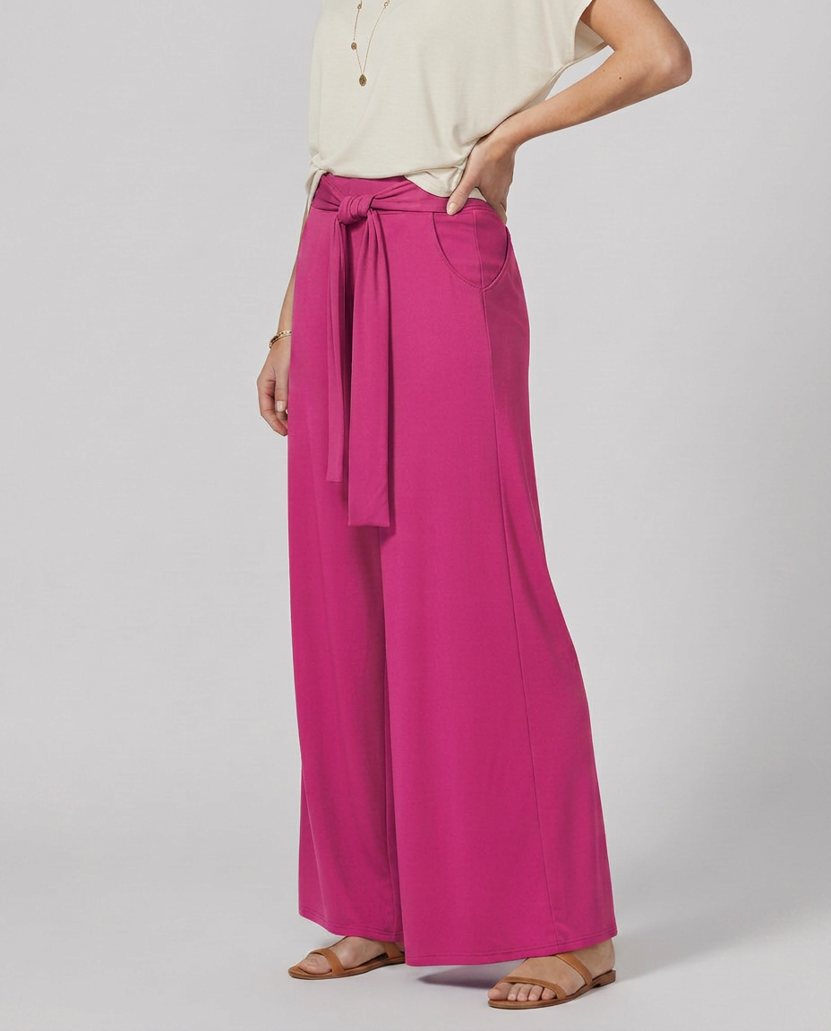 Polly | Tie-Waist Wide-Leg Trousers