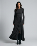 Melisa | Wrap Maxi Dress with Knotted Waist Detail