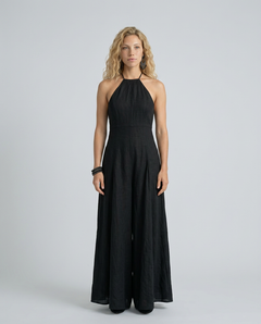 Molly | Halter Neck Maxi Dress with Flowing Skirt