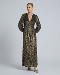 Lacy | Sequin Maxi Party Dress with V-Neck
